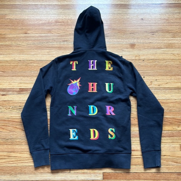 Vintage Y2K The Hundreds Zip Up Hoodie / Medium / Faded - Picture 2 of 8